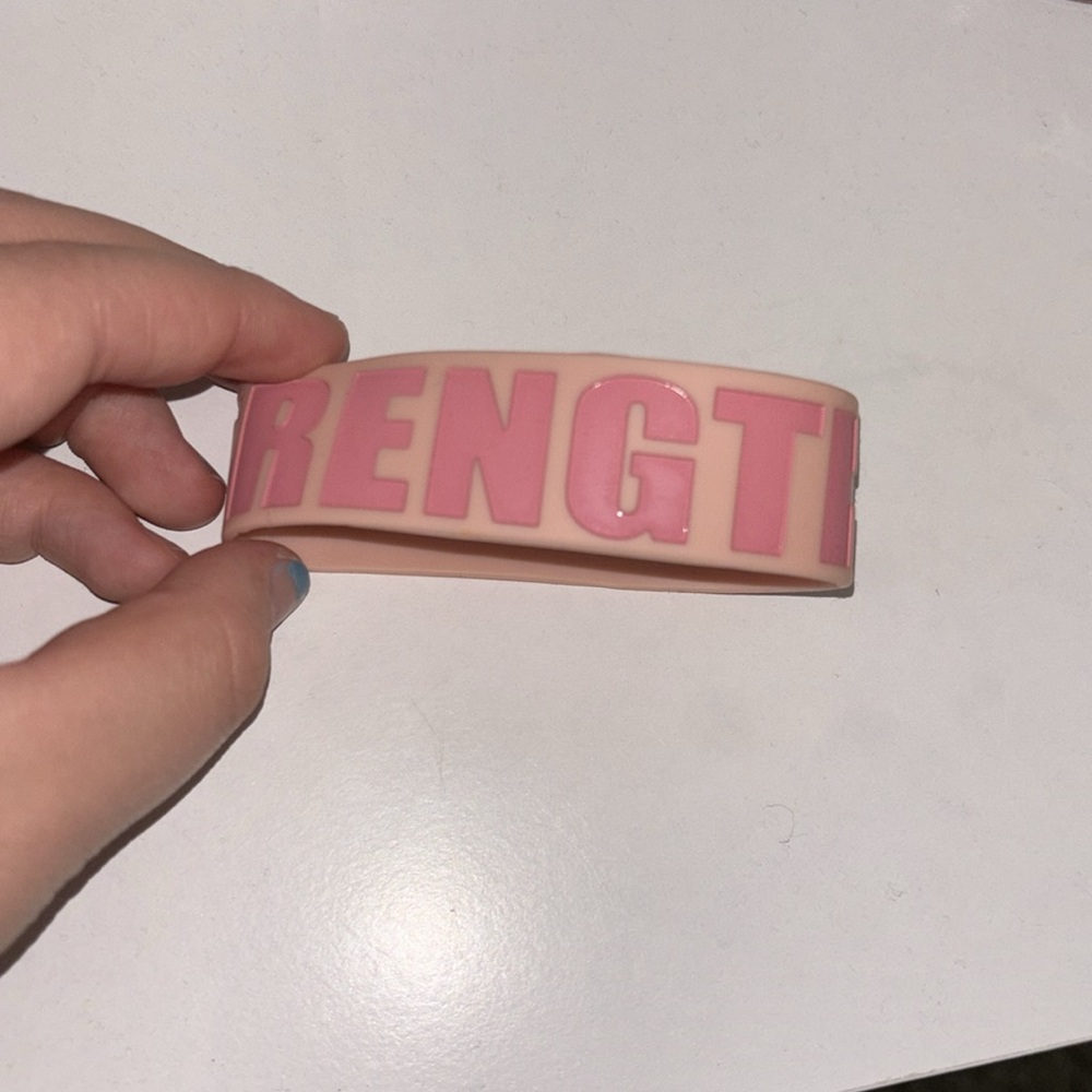 Breast cancer awareness bracelet EUC